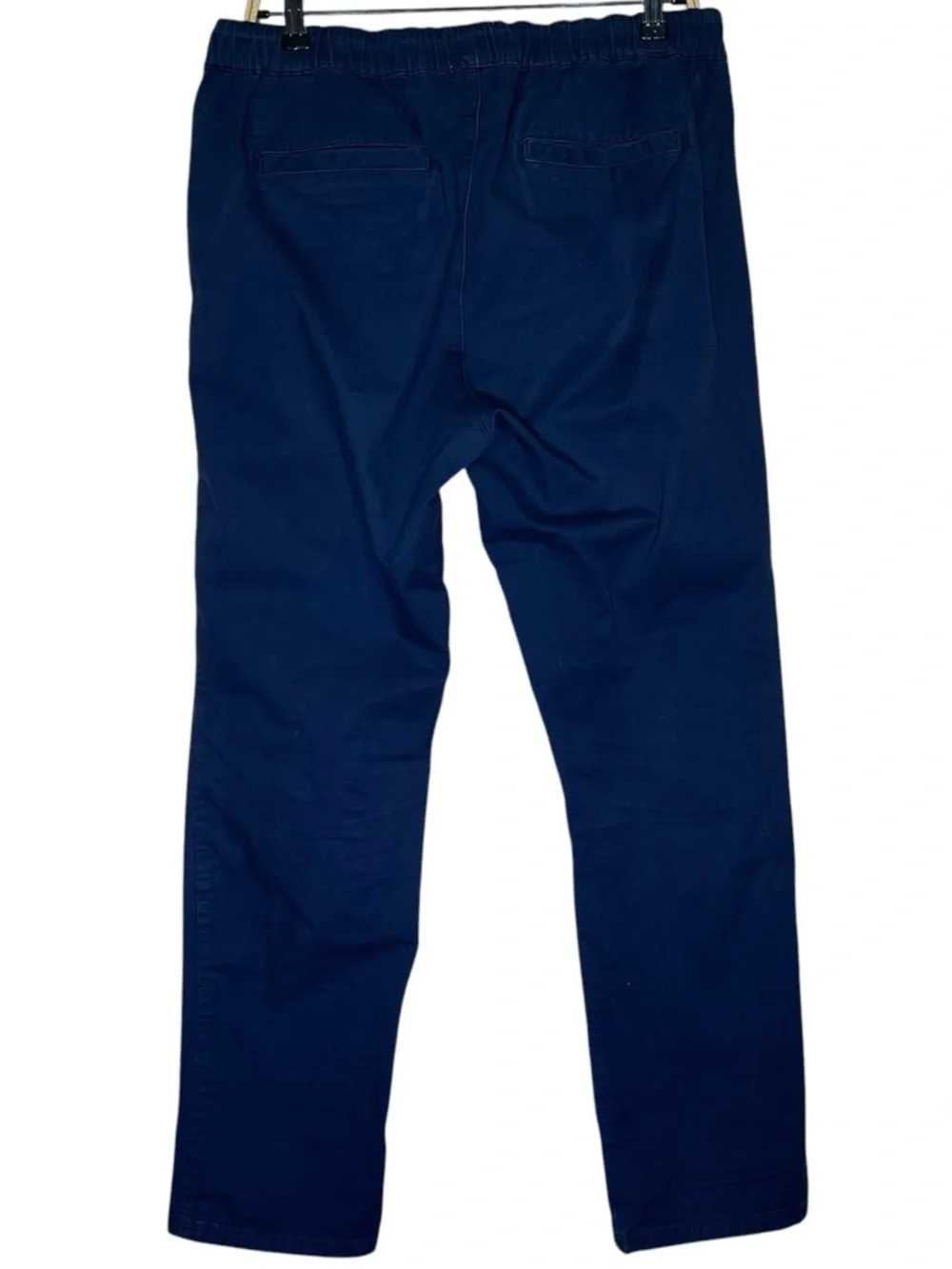 Pact Organic Men's XL Navy Elastic Waist Daily Chinos - Picture 4 of 9